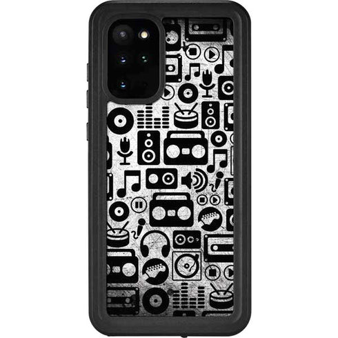 Music Pattern Galaxy S20 Plus Waterproof Case