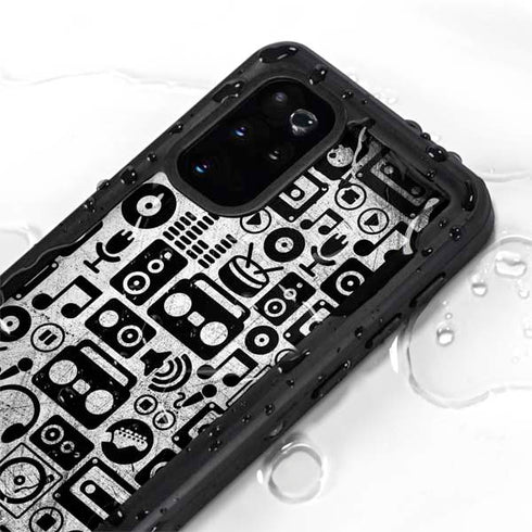 Music Pattern Galaxy S20 Plus Waterproof Case