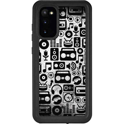 Music Pattern Galaxy S20 Waterproof Case