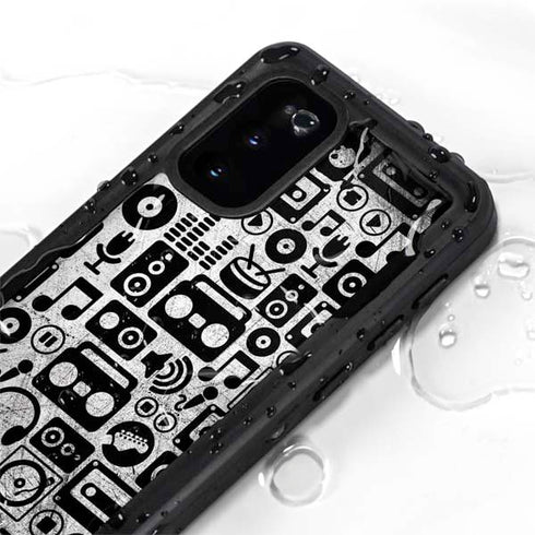 Music Pattern Galaxy S20 Waterproof Case