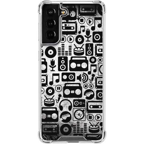 Music Pattern Galaxy S21 Plus 5G Clear Case