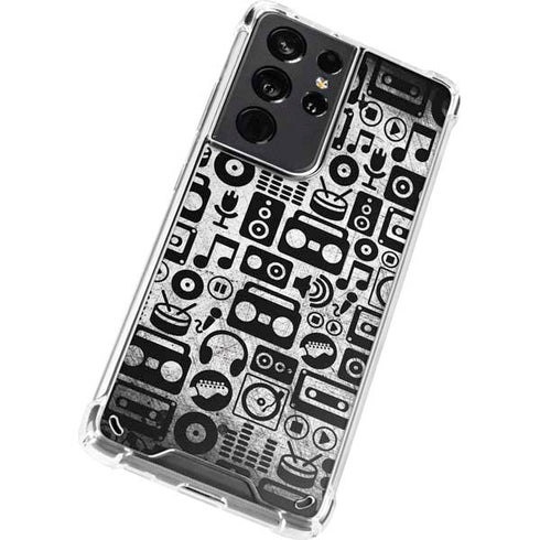 Music Pattern Galaxy S21 Ultra 5G Clear Case