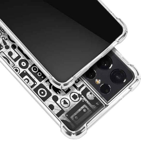 Music Pattern Galaxy S21 Ultra 5G Clear Case