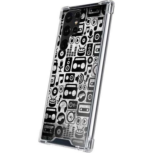 Music Pattern Galaxy S22 Ultra Clear Case