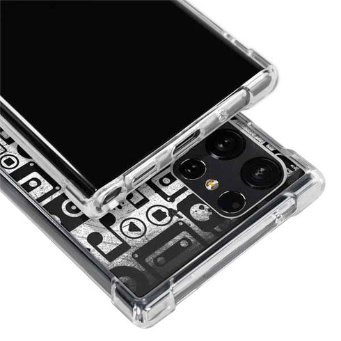 Music Pattern Galaxy S22 Ultra Clear Case