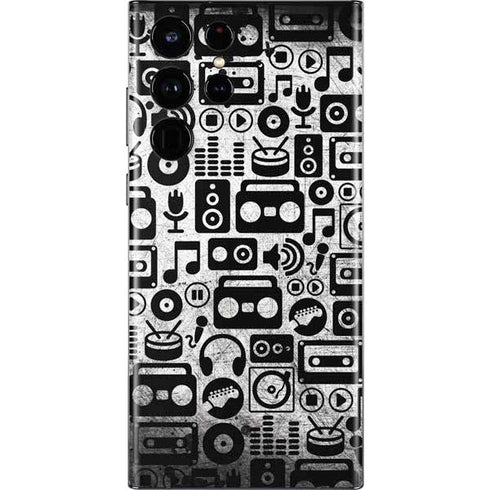 Music Pattern Galaxy S22 Ultra Skin