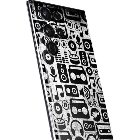 Music Pattern Galaxy S22 Ultra Skin