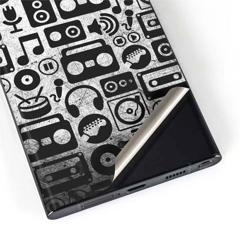 Music Pattern Galaxy S22 Ultra Skin