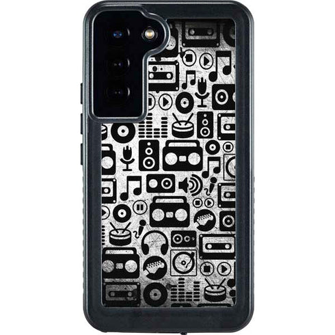 Music Pattern Galaxy S23 Plus Waterproof Case