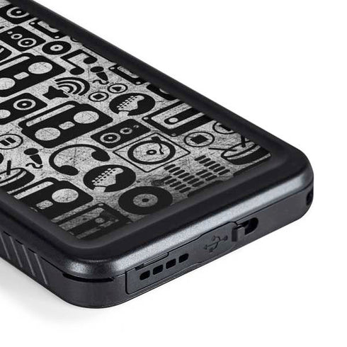 Music Pattern Galaxy S23 Plus Waterproof Case