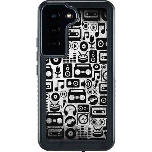 Music Pattern Galaxy S23 Waterproof Case