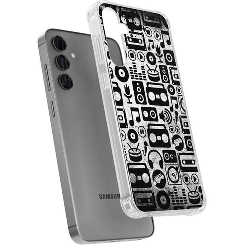 Music Pattern Galaxy S24 Plus Clear Case