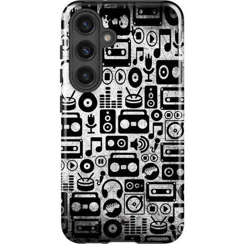 Music Pattern Galaxy S24 Plus Impact Case