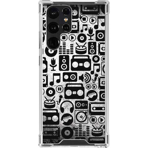 Music Pattern Galaxy S24 Ultra Clear Case