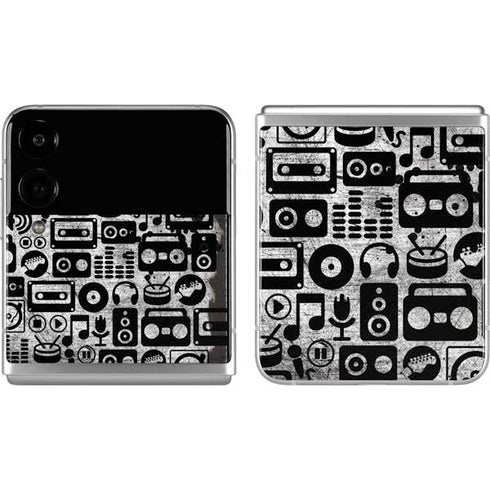 Music Pattern Galaxy Z Flip4 5G Skin