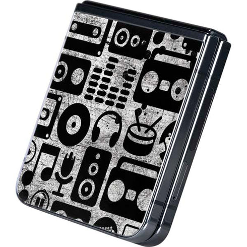 Music Pattern Galaxy Z Flip5 5G Skin