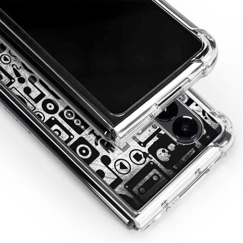 Music Pattern Galaxy Z Fold4 5G Clear Case