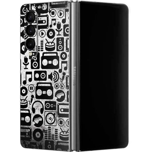 Music Pattern Galaxy Z Fold4 5G Skin