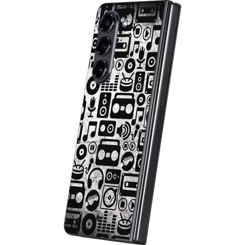 Music Pattern Galaxy Z Fold5 5G Skin