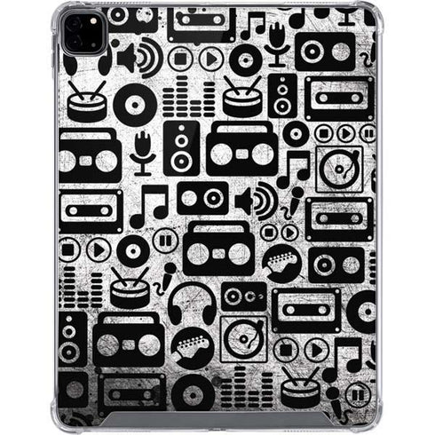 Music Pattern iPad Pro 12.9in (2020) Clear Case