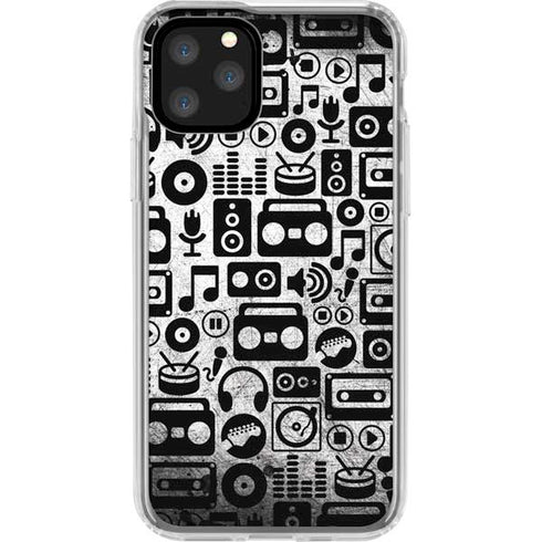 Music Pattern iPhone 11 Pro Clear Case