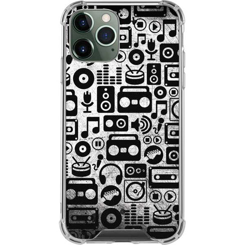 Music Pattern iPhone 11 Pro Max Clear Case