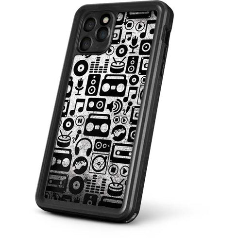 Music Pattern iPhone 11 Pro Waterproof Case