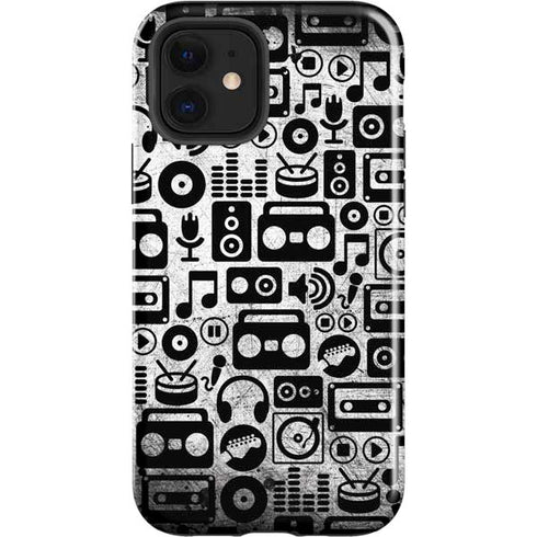 Music Pattern iPhone 12 Impact Case