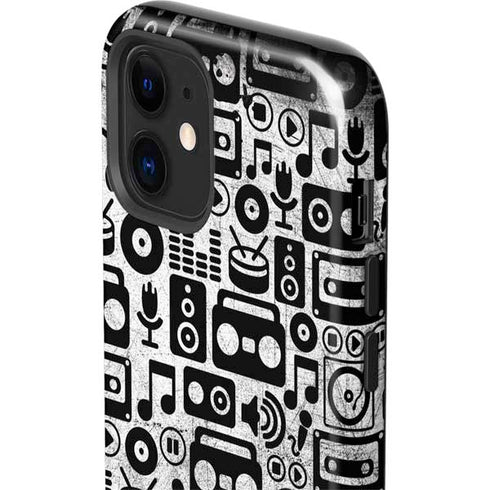 Music Pattern iPhone 12 Impact Case