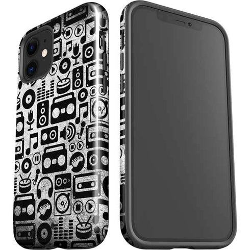 Music Pattern iPhone 12 Impact Case