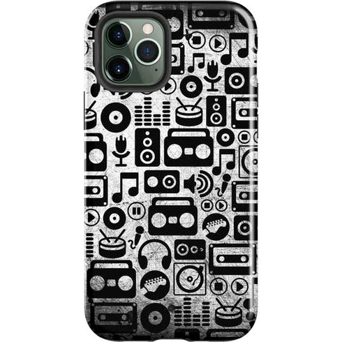 Music Pattern iPhone 12 Pro Impact Case