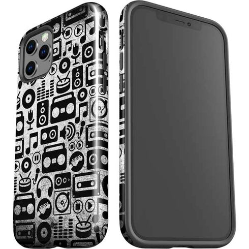 Music Pattern iPhone 12 Pro Impact Case
