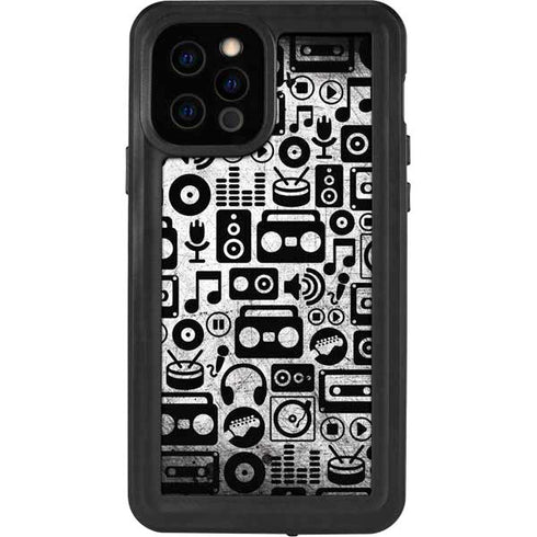 Music Pattern iPhone 12 Pro Waterproof Case