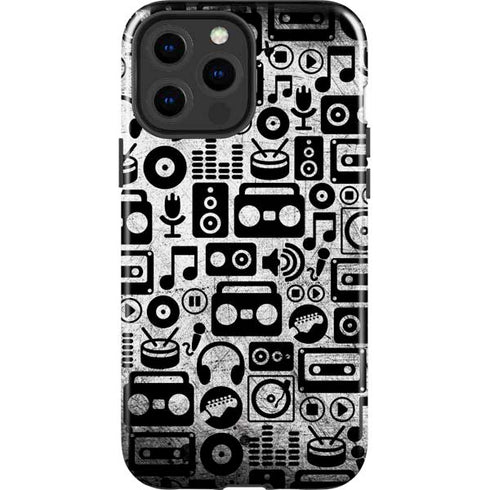 Music Pattern iPhone 13 Pro Max Impact Case