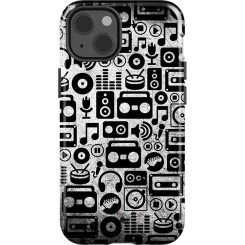 Music Pattern iPhone 15 Impact Case