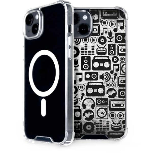 Music Pattern iPhone 15 Plus MagSafe Case