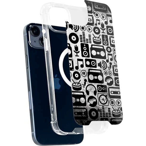 Music Pattern iPhone 14 Plus MagSafe Case