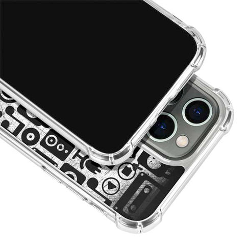 Music Pattern iPhone 14 Pro Clear Case