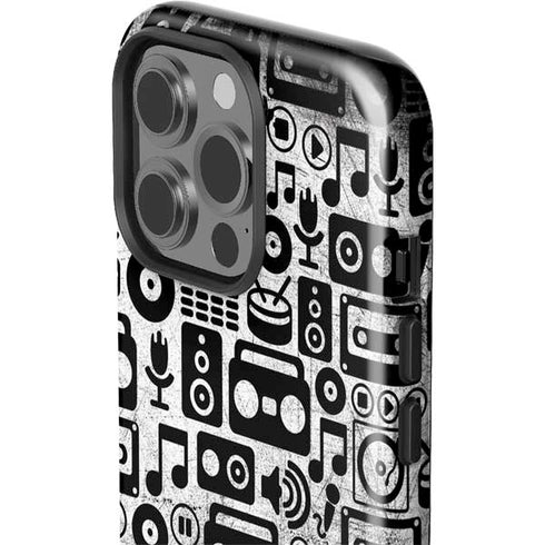 Music Pattern iPhone 15 Pro Impact Case