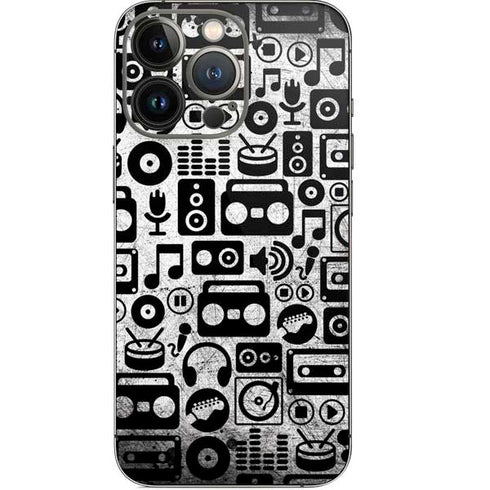 Music Pattern iPhone 15 Pro Skin