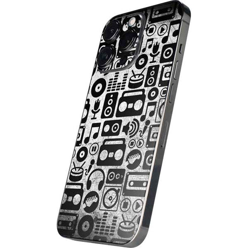 Music Pattern iPhone 15 Pro Skin