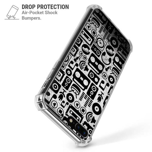 Music Pattern iPhone 7/8 Plus Clear Case