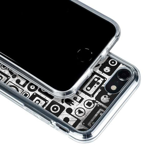 Music Pattern iPhone SE (2nd & 3rd Gen) Clear Case