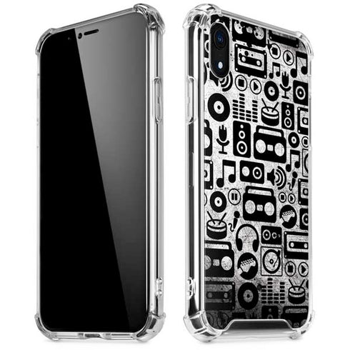 Music Pattern iPhone XR Clear Case