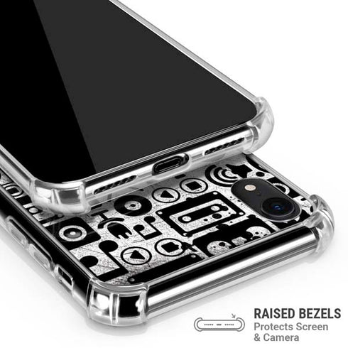 Music Pattern iPhone XR Clear Case