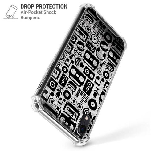 Music Pattern iPhone XR Clear Case