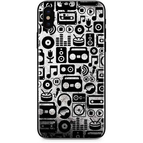 Music Pattern iPhone XS Skin