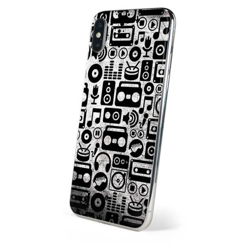 Music Pattern iPhone XS Skin