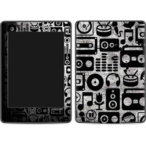 Music Pattern Amazon Kindle Skin