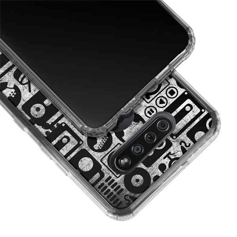 Music Pattern LG K51/Q51 Clear Case